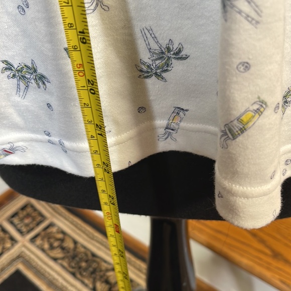 LARGE BONNIE EVANS 👚 POLO GOLF SHIRT WHITE WITH TOUCHES OF RED/YELLOW/GREY - Picture 7 of 12